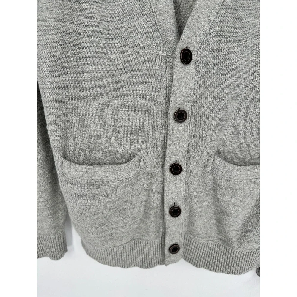 Abercrombie & Fitch Mens Gray Cotton Button Front‎ Cardigan Sweater Size M